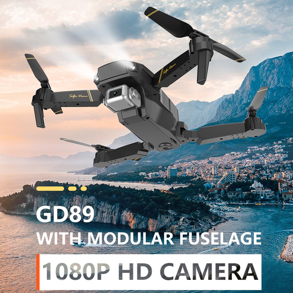 2019 새로운 gd89 wifi fpv 와이드 앵글 480 p/1080 p hd 카메라 높은 홀드 모드 접이식 팔 rc 항공기 quadcopter 무인 항공기